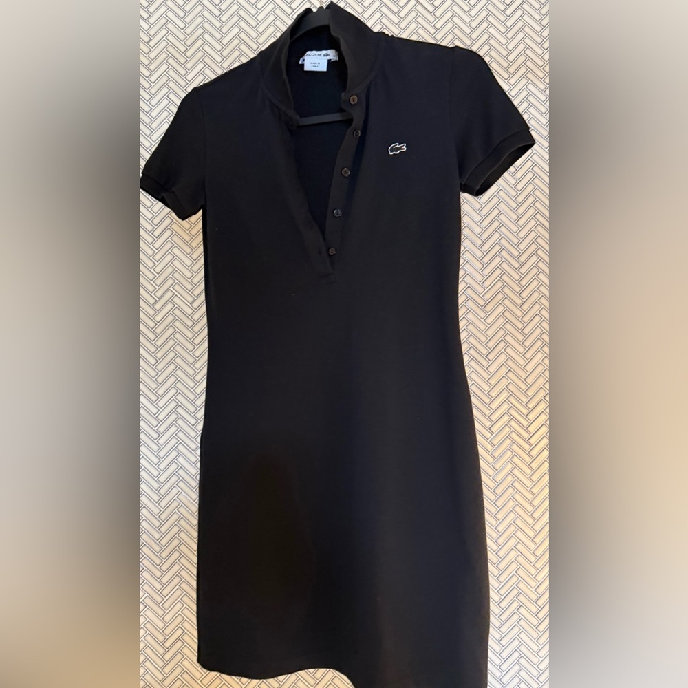 Lacoste Black Polo Dress